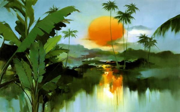 Beautiful Landscape Paintings By "HONG LEUNG"