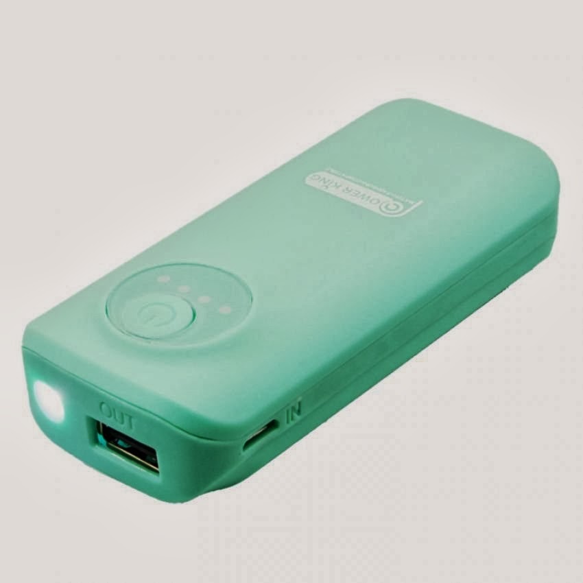 Power King HN-A76 6000MAH Torch Light Power Bank-light-green