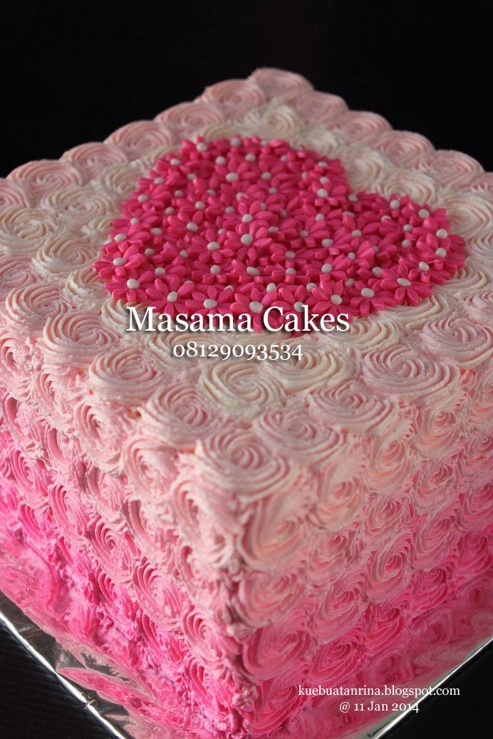 Masama Cakes: Ombre Cake Pesanan Mbak Tea 