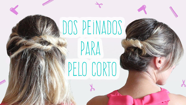 dos peinados para pelo corto