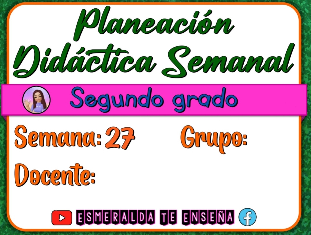 PLANEACION SEMANAL DEL 20 AL 24 DE MARZO SEGUNDO GRADO PRIMARIA 2022-2023 |  MATERIAL EDUCATIVO PRIMARIA