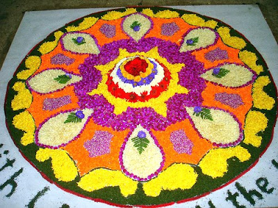 Geometrical Designs For Rangoli. Rangoli Designs With Flowers