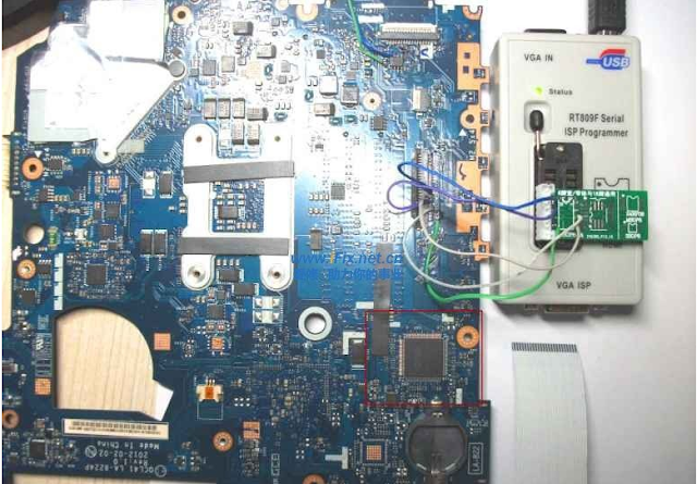 شحن لـ ايسى الاى او I/O على المبرمجه RT809F