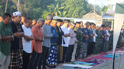 Khusyuknya Siswa Satdik 2 Kodiklatal Saat Rayakan Idul Adha 1444 Hijriyah