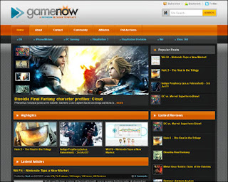 Game Now Free Blogger Template