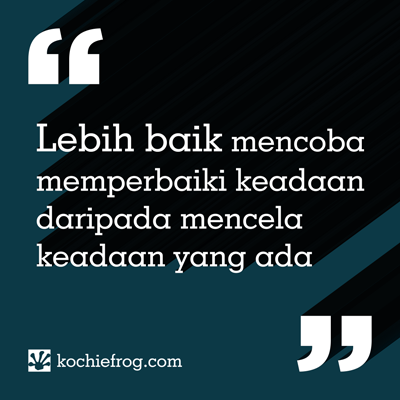 DP BBM MOTIVASI Gambar KATA  BIJAK Terbaru Kochie Frog