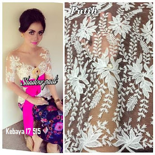 Kebaya Bali Tile Milky Shadow Padi