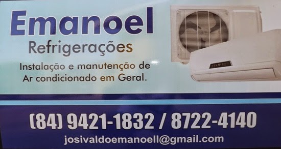 EM NOVA CRUZ VOCÊ VAI ENCONTRAR OS SERVIÇOS DE EMANOEL REFRIGERAÇÕES EM GERAL. 