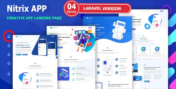 Best Laravel App Landing Page Template