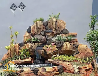 Tukang Kolam Dekorasi Air Terjun Mojokerto - Jasa Pembuatan Relief Tebing di Mojokerto