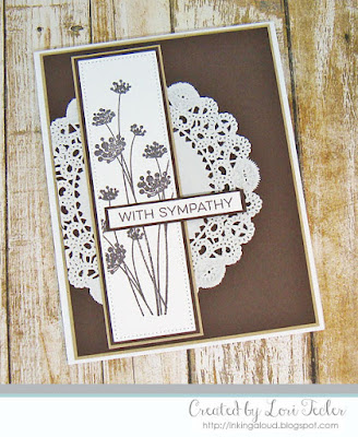 With Sympathy card-designed by Lori Tecler/Inking Aloud-stamps and dies from My Favorite Things