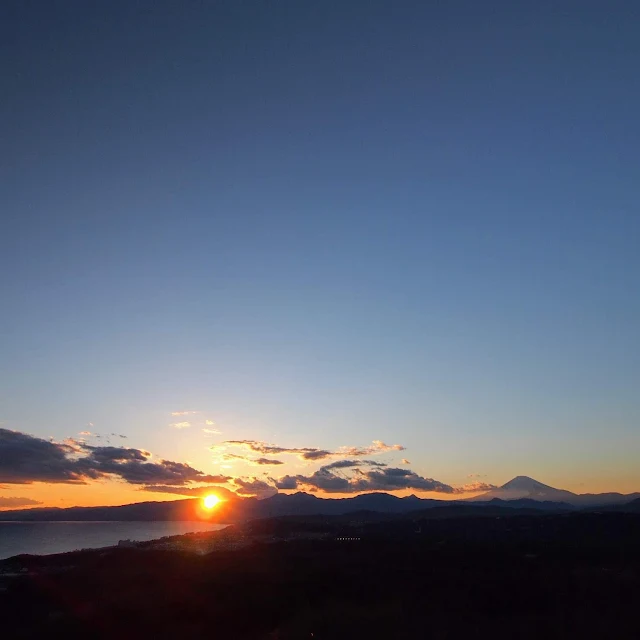 湘南平　高麗山公園　夕焼け