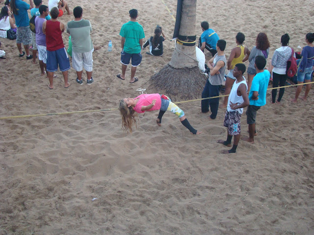 Campeonato de  Slackline na Praia da Paciência