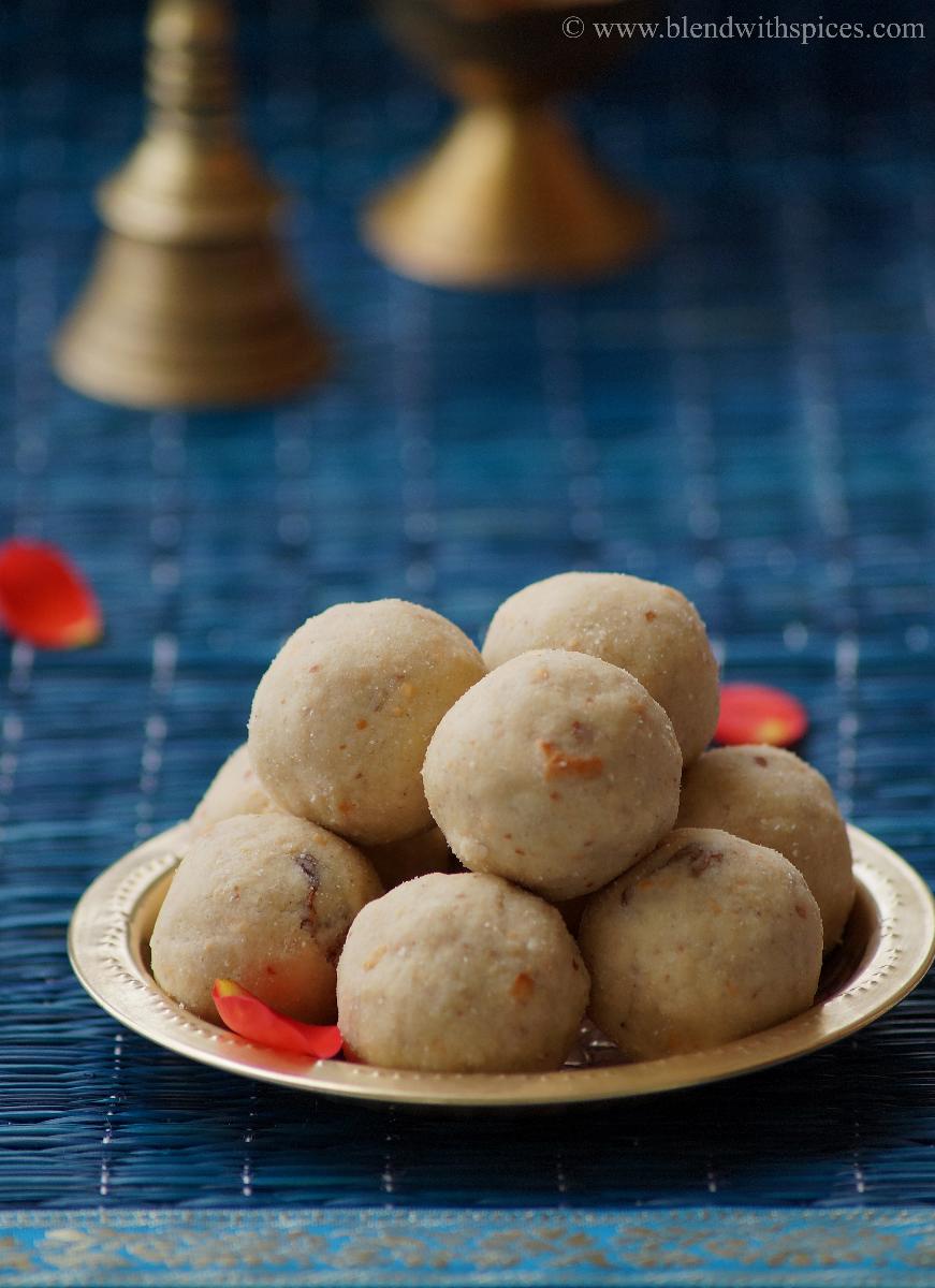 peanut poha laddu, laddu recipes, aval recipes, recipes for navarathri