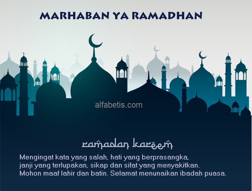 Kartu Ucapan Marhaban Ya Ramadhan Terbaik