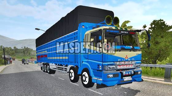 Mod Bussid Truck Fuso Tribal Super Great Panjang dan Besar