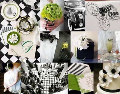 black white red green and ballerinas Table Decor