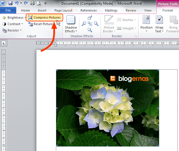 Cara Kompres Foto dan Gambar dengan Office Word