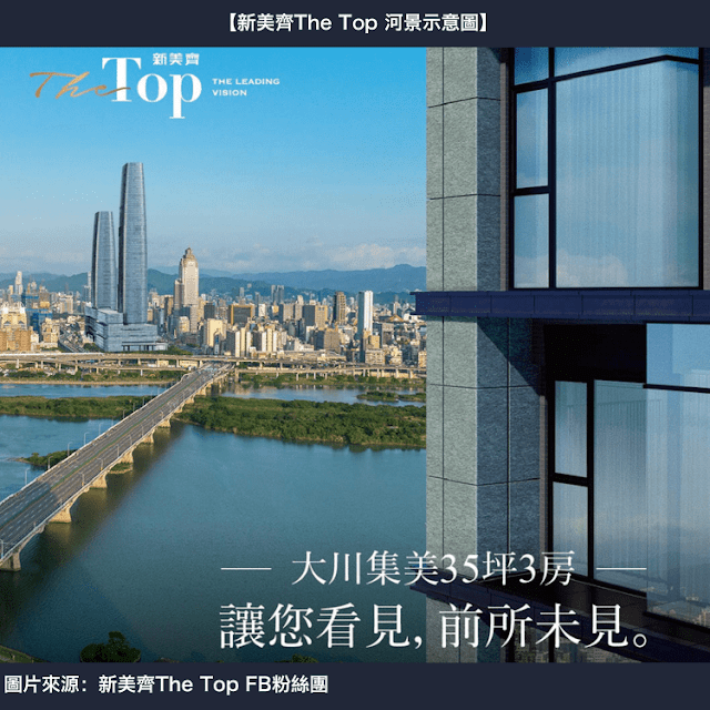 新美齊The Top 河景示意圖