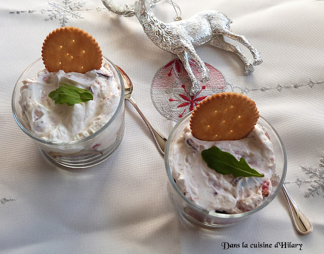 Tiramisu salé au chèvre et à la figue