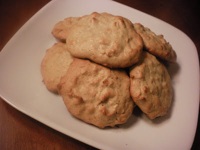 Plate of toasted coconut nut butter cookies