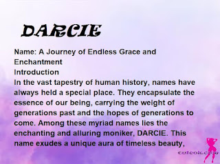 meaning of the name "DARCIE"