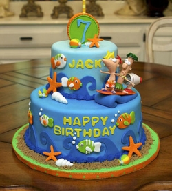 Phineas  Ferb Birthday Cake on For My Oldest Son S Birthday This Past Fall He Had A Phineas And Ferb
