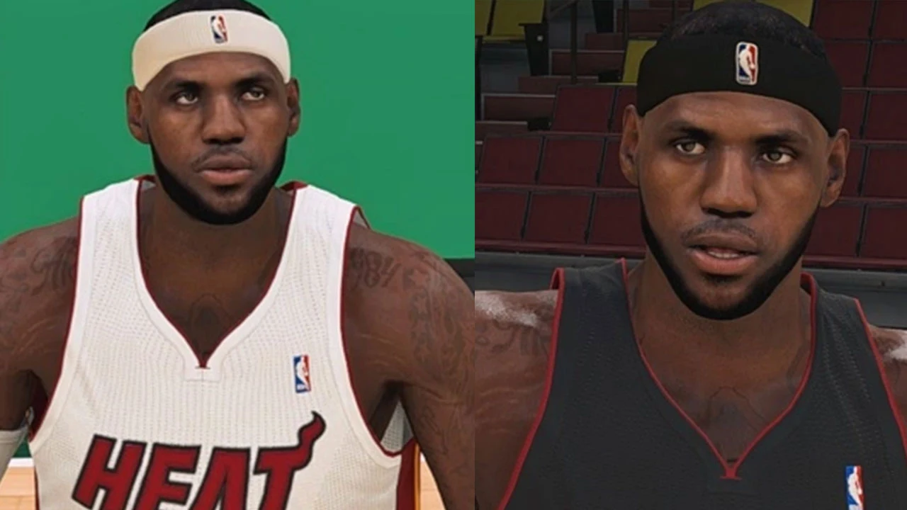 NBA 2K23 LeBron James Cyberface 2010 Miami Heat