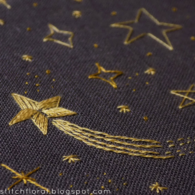 Easy embroidery: how to stitch stars