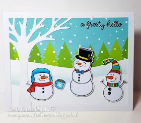 Sunny Studio Stamps: Feeling Frosty Customer Card by Monique
