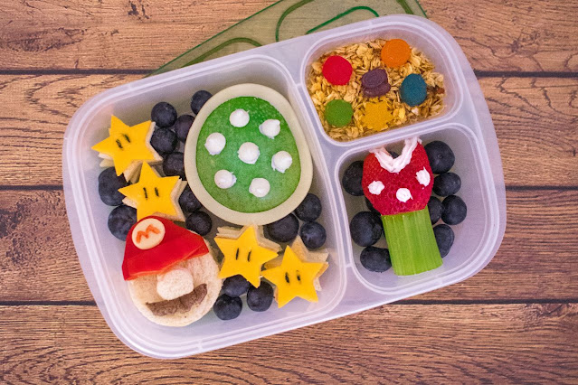 How to Make a Super Mario Bros. Food Art School Lunch for Your Kids!