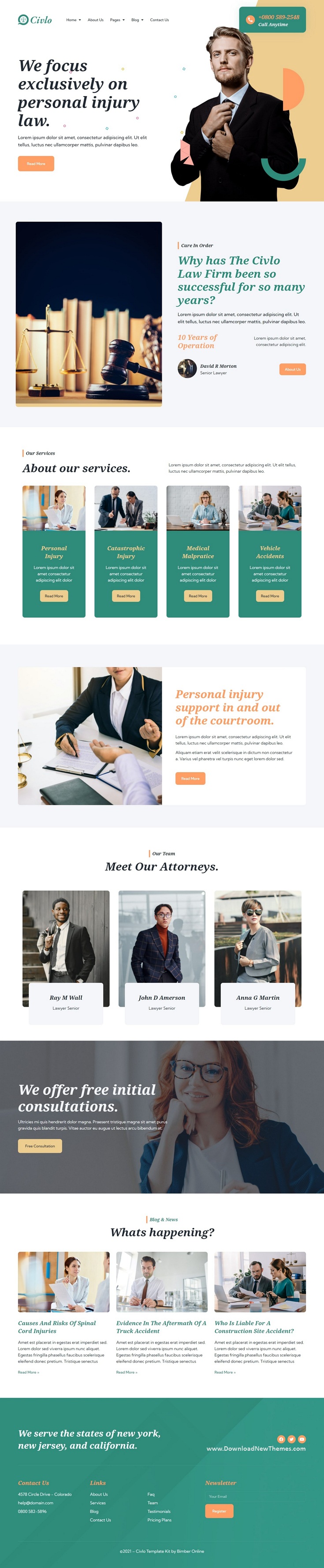 Civlo - Lawyer & Law Office Elementor Template Kit Review