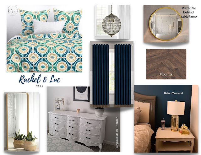 Primary bedroom moodboard featuring Amazon Home Finds