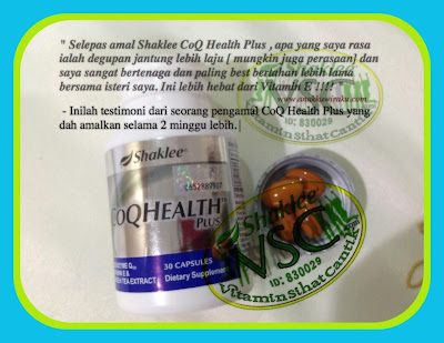 CoQ Health Plus,Shaklee Utara ,Subur,Vitamin Suami Isteri 