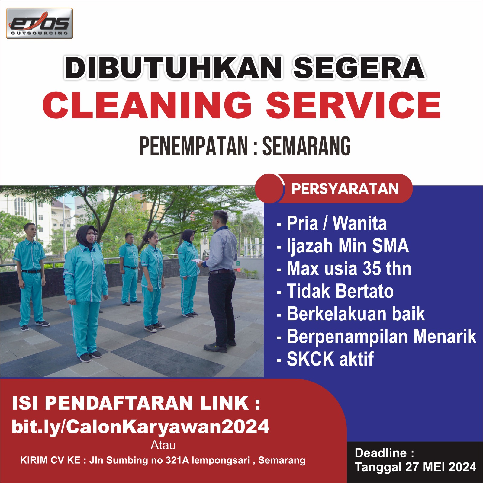 Loker PT Etos Nasional di Semarang Bulan Mei 2024