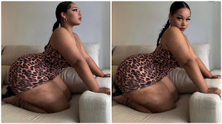 In 6 photos, charming Marie Assi shows off her thick figure in beautiful dresses