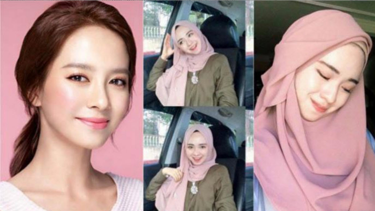 Gambar Tutorial Hijab Ala Korea Tutorial Hijab