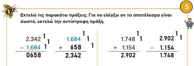 Κεφ. 27ο: Προσθέσεις & αφαιρέσεις με 4ψήφιους - Μαθηματικά Γ' Δημοτικού - by https://idaskalos.blogspot.gr