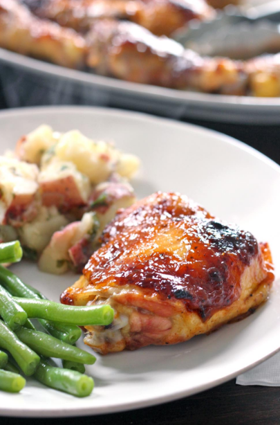 TWO INGREDIENT CRISPY OVEN BAKED BBQ CHICKEN