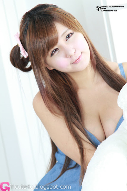 5 Ryu Ji Hye in Blue-very cute asian girl-girlcute4u.blogspot.com