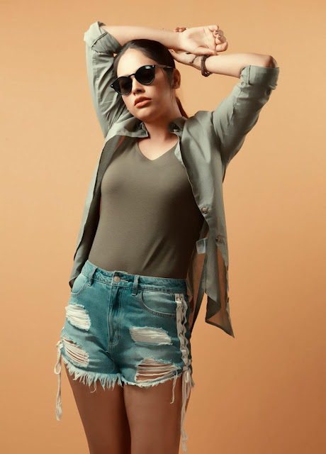 Nandita Swetha Latest Hot Photoshoot in Shorts