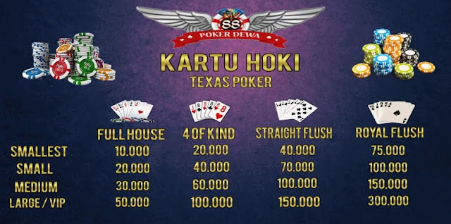  BONUS KARTU HOKI TEXAS POKER