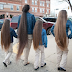 Mother and daughter, the longest hair in the world : 