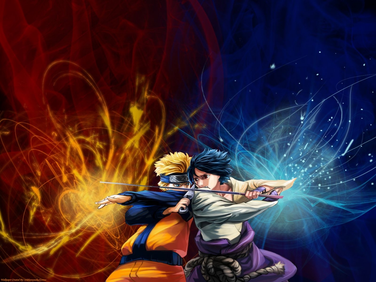 WallpapersKu: Naruto vs Sasuke Wallpapers
