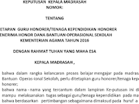 Sk Pengangkatan Guru Honorer Format Doc 2016/2017