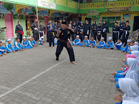 Antusias siswa mengikuti Kegiatan Ekstrakurikuler Seni Pencak Silat