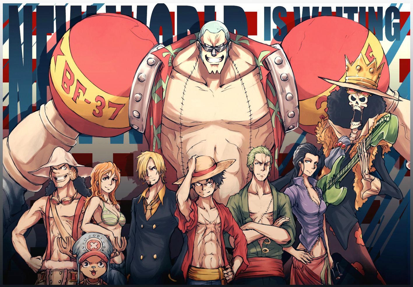 Free Download HD Wallpaper for Desktop: One Piece New World Wallpaper Desktop (HD)