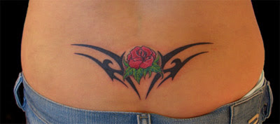 Lower back tattoo