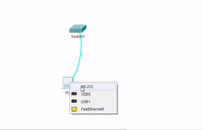 Router Switch Console Port Configuration in Packet Tracer