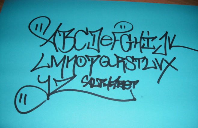 HipHop Graffiti Alphabet 